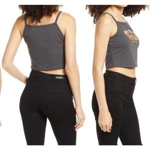 La La Land Motorcycle Crop Tank Top Size M
